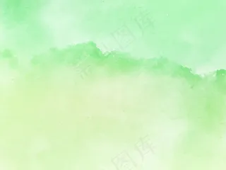 柔和的绿色水彩纹理优雅的背景