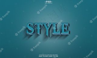 复古风格文字效果模板高级psd