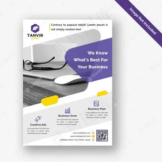 现代企业宣传单,DM传单设计模板psd