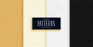 小三角形几何图案以高级颜色设置