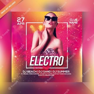 电子夜总会宣传单,DM传单