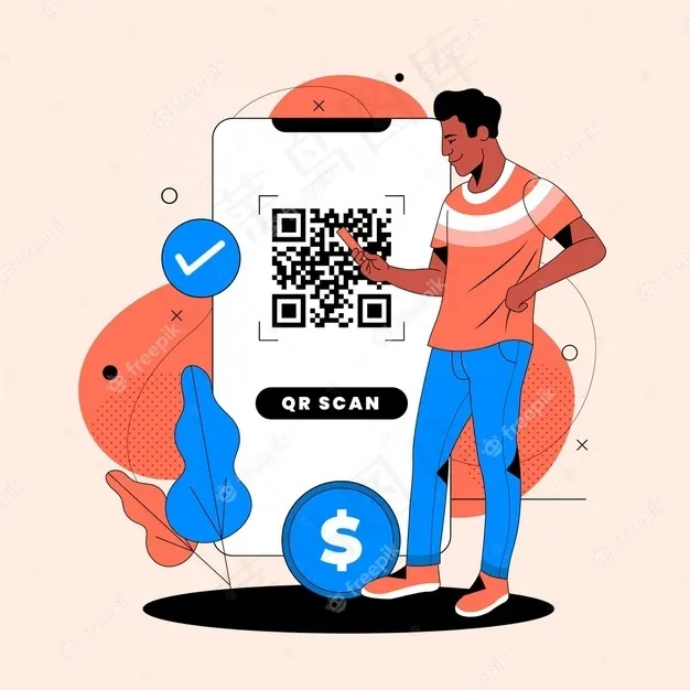 二维码字符扫描概念eps,ai矢量模版下载
