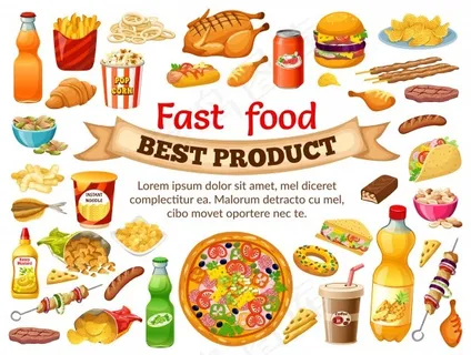 海报快餐。