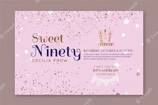 生日横幅banner模板