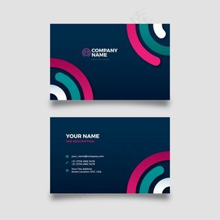 抽象的彩色公司卡