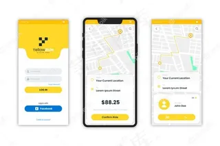 出租车应用程序界面概念