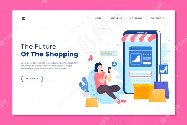 未来购物在线登录页eps,ai矢量模版下载