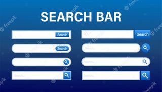 搜索栏矢量模板。