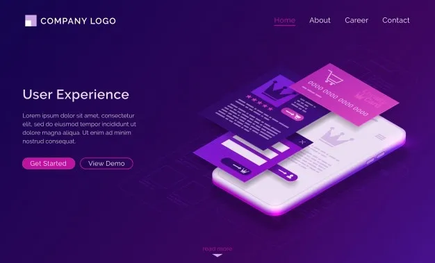 用户体验，ui-ux等轴测登录页eps,ai矢量模版下载