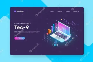 现代等轴测登录页