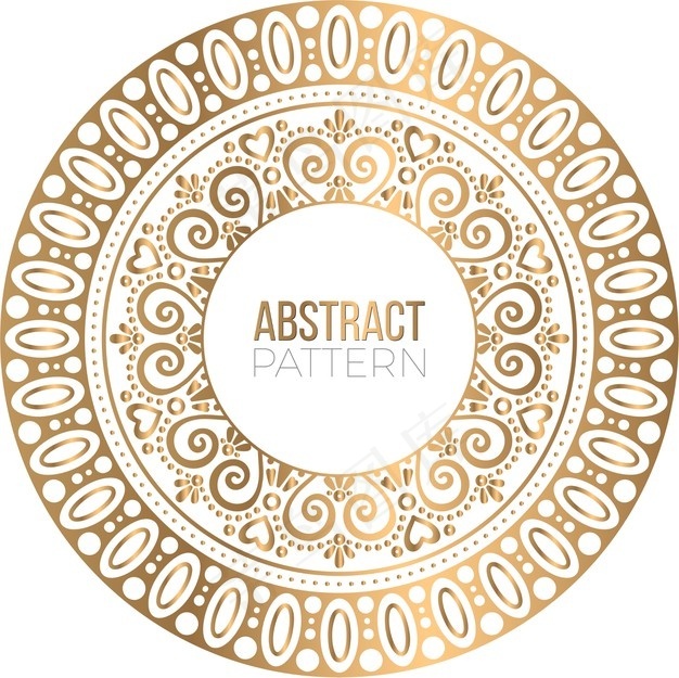 豪华装饰曼陀罗设计背景