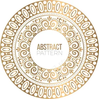 豪华装饰曼陀罗设计背景