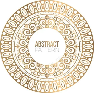 豪华装饰曼陀罗设计背景