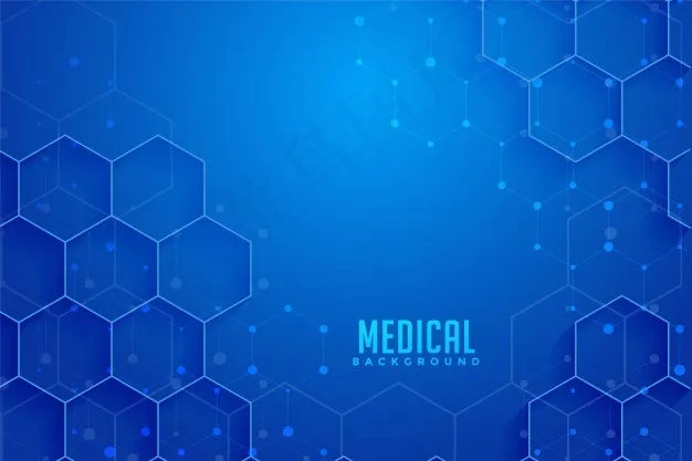 蓝色六边形医疗保健背景设计eps,ai矢量模版下载