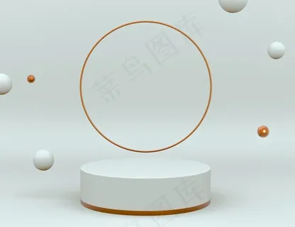 3d优雅的白色和黄铜场景,带产品放置和可编辑颜色的讲台 3d优雅的白色和黄铜场景,带产品放置和可编辑颜色的讲台