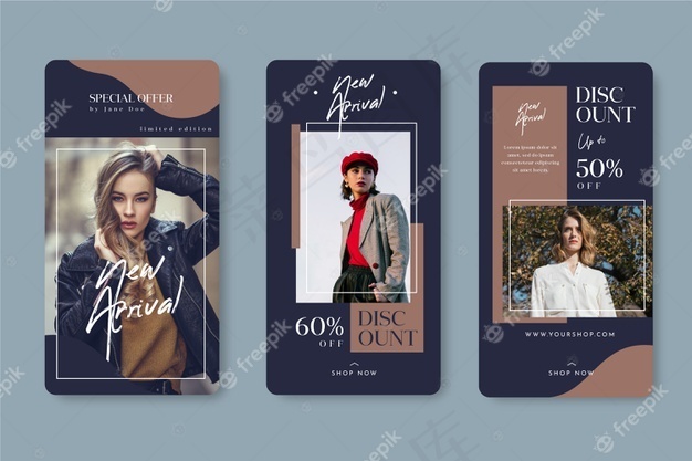 新到货模板故事模板销售