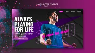 运动概念登录页样式