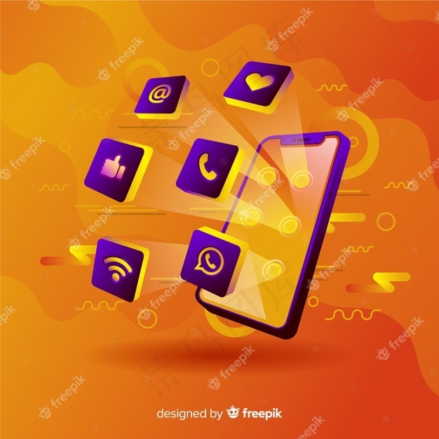 充满活力的反重力手机eps,ai矢量模版下载