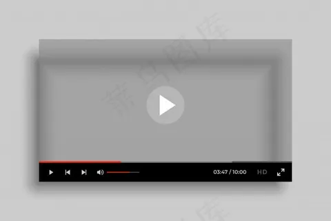 视频媒体播放器接口模型样机模板 视频媒体播放器接口模型样机模板