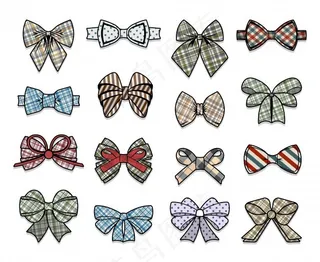 彩色优雅蝴蝶结系列