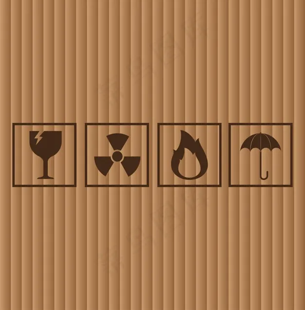 纸板符号，矢量图eps,ai矢量模版下载