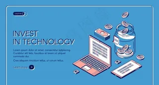 投资技术网站模板