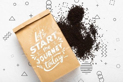 白底纸袋模型样机