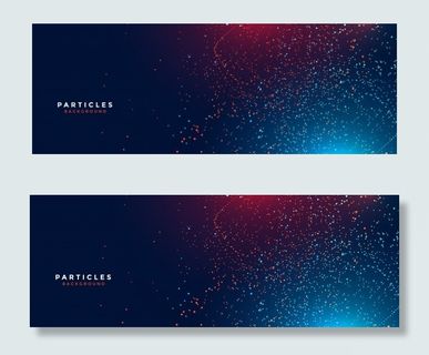 数码科技光效粒子横幅banner