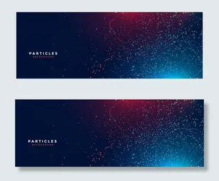 数码科技光效粒子横幅banner
