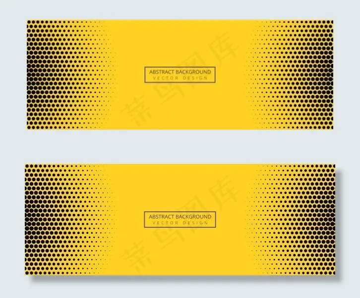 抽象橙黑虚线图案横幅bannereps,ai矢量模版下载