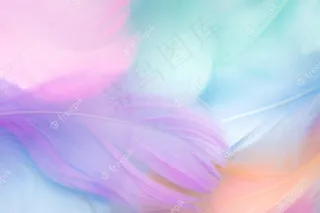 彩色羽毛抽象背景