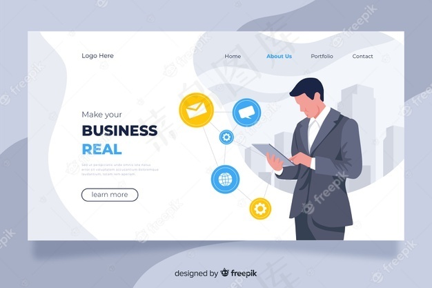 业务登录页概念eps,ai矢量模版下载