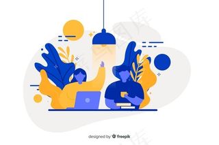 登陆页面的平面设计同事概念