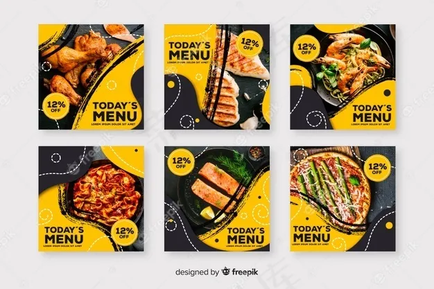 带照片的烹饪模板集eps,ai矢量模版下载