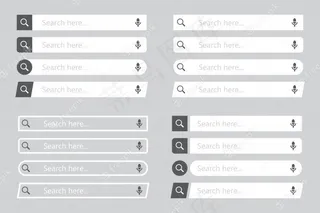 平面设计中的搜索栏元素集