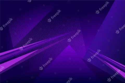 抽象的未来紫色背景，有光泽的线条