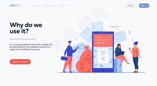 使用手机银行应用程序的智能手机用户