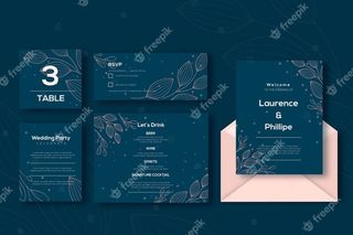 婚礼文具套装模板