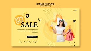 横幅banner模板网上购物