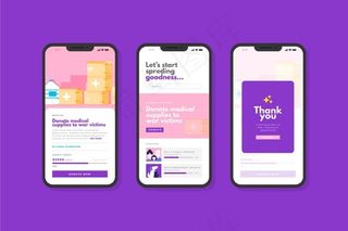 慈善应用界面概念