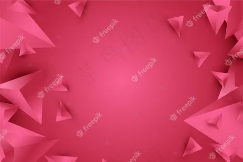 背景三维三角形设计生动的粉红色色调