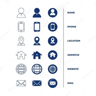 名片_图标_集_