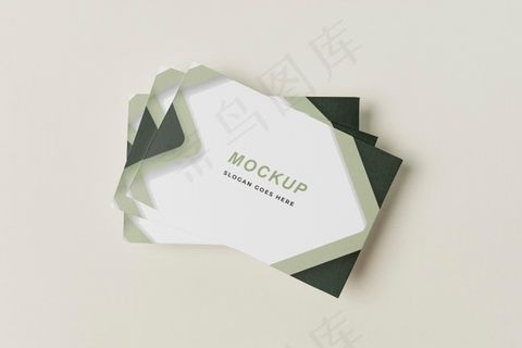 顶视图名片模型样机