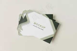 顶视图名片模型样机