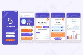 银行应用程序界面概念