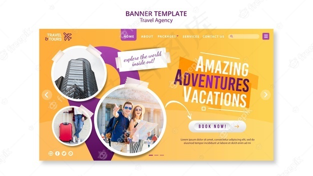 旅行社横幅banner模板