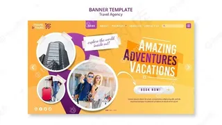 旅行社横幅banner模板