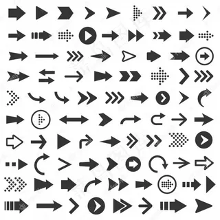 箭头图标设置图示