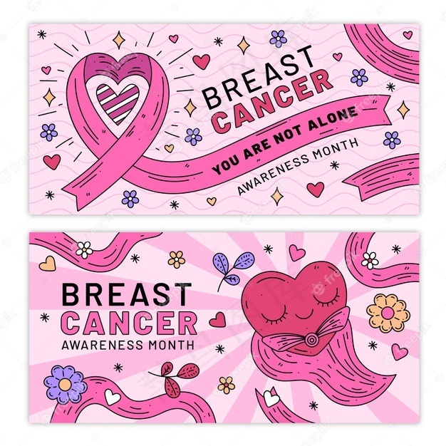 乳腺癌宣传月横幅bannereps,ai矢量模版下载