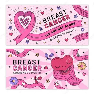 乳腺癌宣传月横幅banner